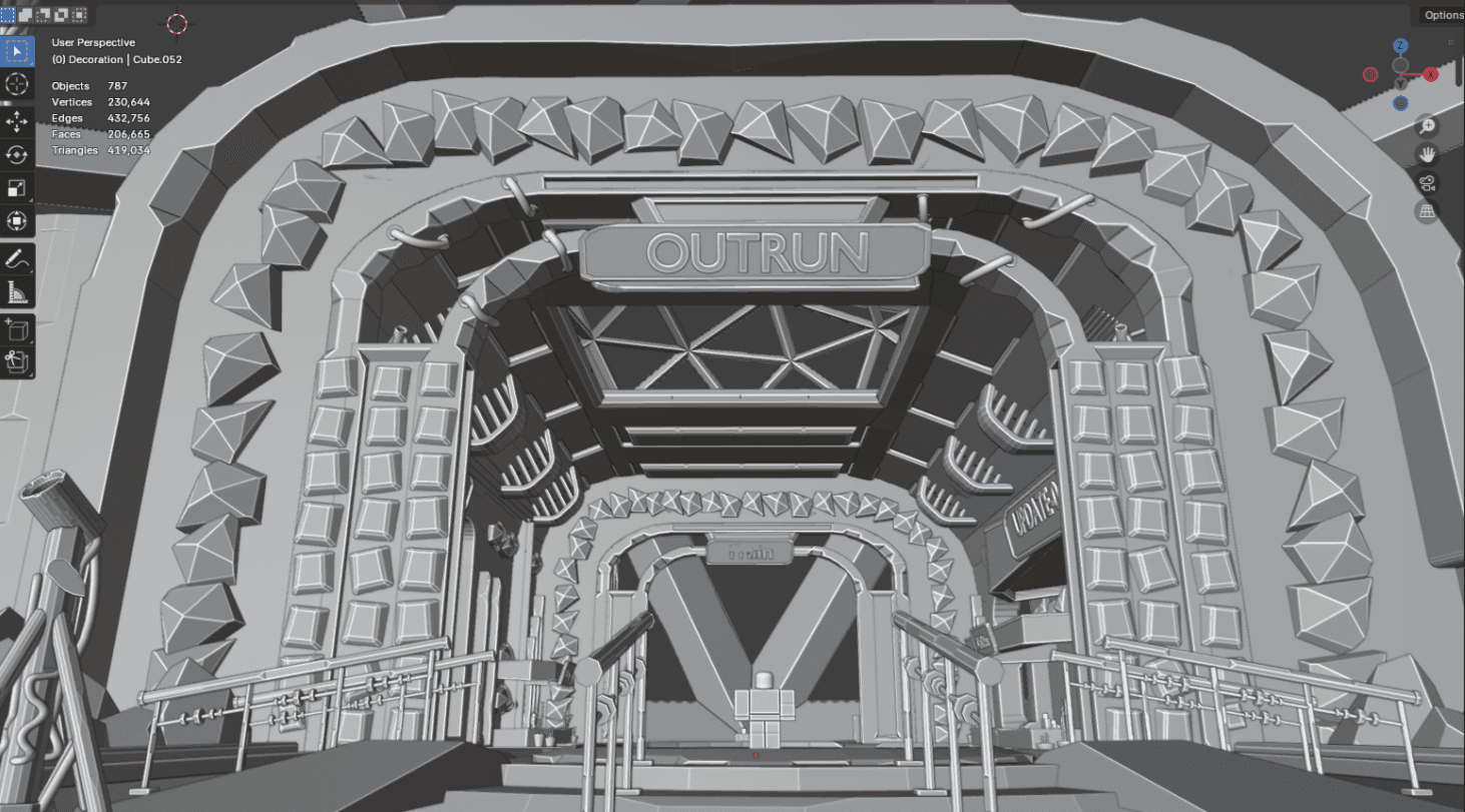 OUTRUN Gateway Entrance